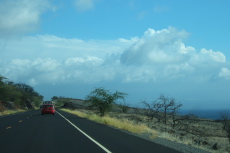 Heading south along HI270 (Akoni Pule Highway) along the western Kohala Coast