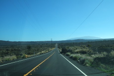 Hawaii Belt Road (HI190) passes through the Kohala Desert near Pu'u Wa'awa'a (aka. The Jello Mold)