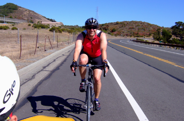 David Bilsker riding on Canada Rd.