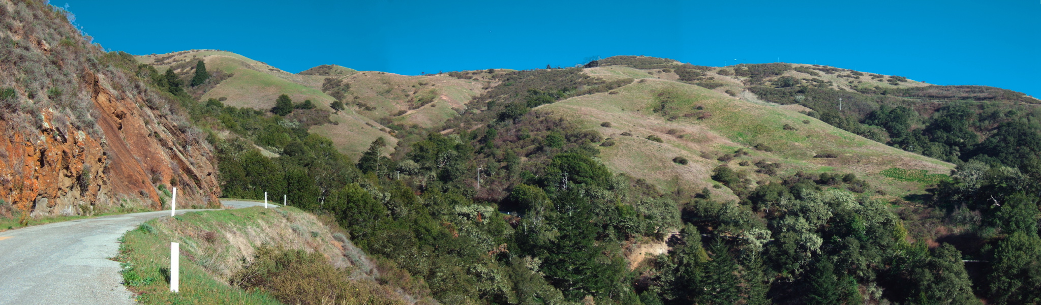 Back side of Windy Hill from Old La Honda Road