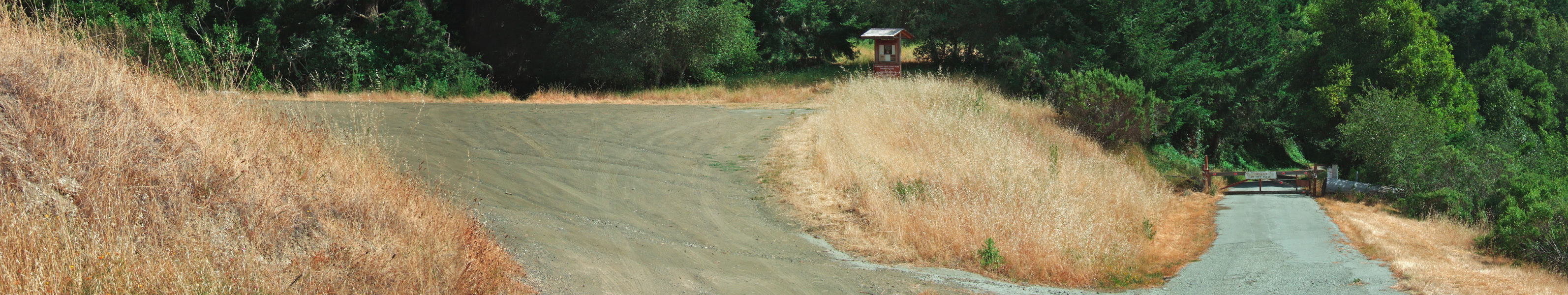 Tarwater Trailhead and the second gate