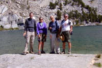 Group photo at Blue Lake (10384ft)