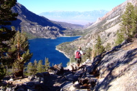 Ron makes his way down the trail.