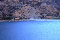 Lake Sabrina boat dock.