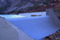 Lake Sabrina spillway.