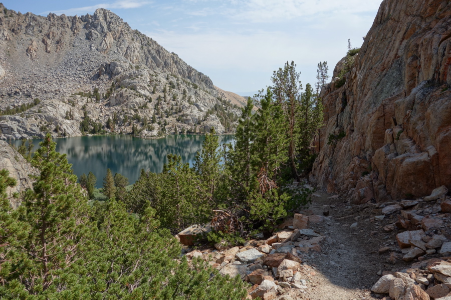 View back toward Lower Lamarck Lake