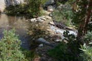 Lamarck Creek crossing during lower water