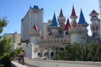 The Excalibur Hotel and Casino.
