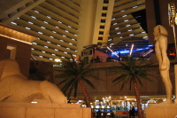 The Luxor inside the pyramid.