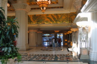 The lobby of the Mandalay Bay Hotel.