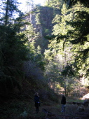 Kay and David in East Waddell Creek canyon