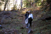 Kay and David hiking back up Last Chance trail.