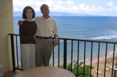 Kay and David on the balcony.