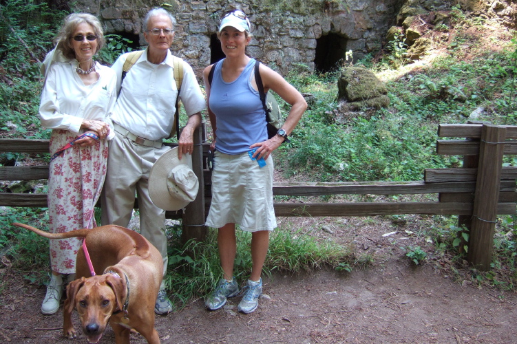 Kay, Kumba, David, and Laura in front of the Limekiln.