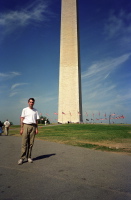 BIll in front of the National Monument