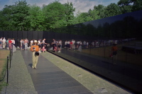 Kay at the Vietnam Veterans Memorial