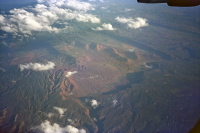 Flying over the deserts of eastern Utah