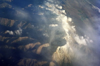 Flying over the White Mountains of eastern California
