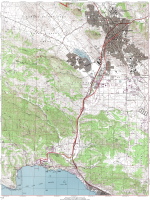 Map of ride from SLO to Avila Beach.