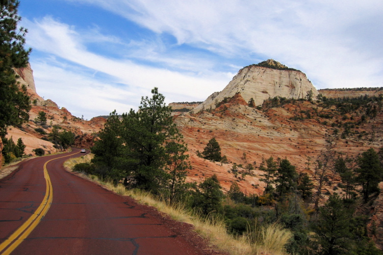 View from the Zion-Mt. Carmel Highway.