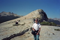 Bill in front of Lembert Dome.