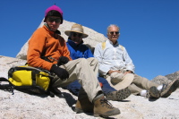 Zach Kaplan, Ron Bobb, and David on Lembert Dome (9450ft)