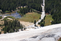 Lembert Dome parking area from Lembert Dome