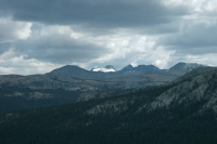 Mt. Lyell (13115ft) from Lembert Dome (9450ft).