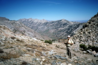 View north down Lamoille Canyon from Liberty Pass