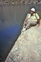 David at the edge of Lamoille Lake