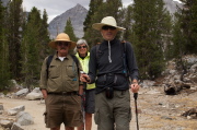 Ron Bobb, Alice Mestemacher, and Bill on the Morgan Pass Trail.