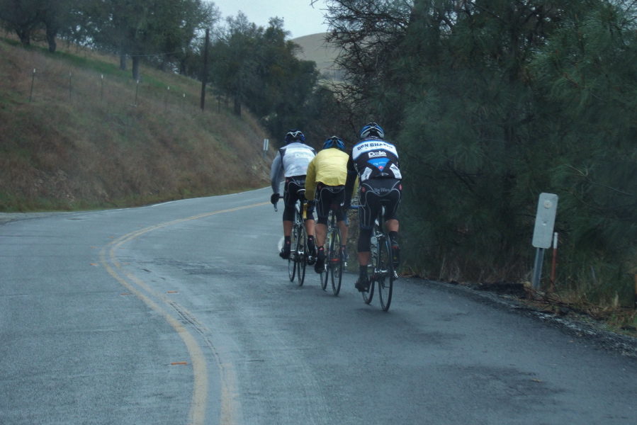 Team Don Chapin on the last climb.