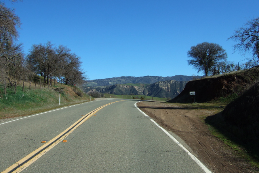 Crossing into San Benito River watershed from Bear Valley