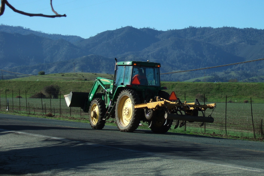 Slow-moving vehicle on CA25