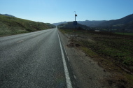 CA25 (aka Airline Highway) runs straight for many miles.
