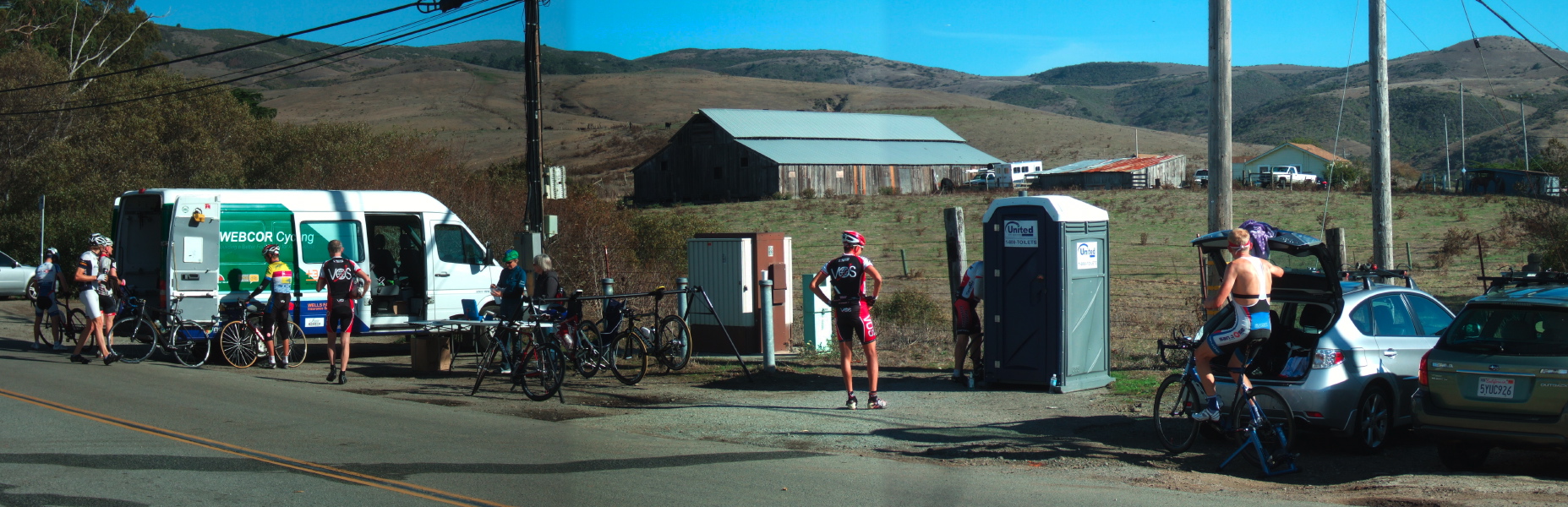 Staging area across from the San Gregorio Store