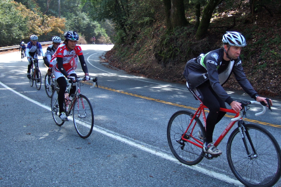 More bewildered non Low-Key riders reach the summit.