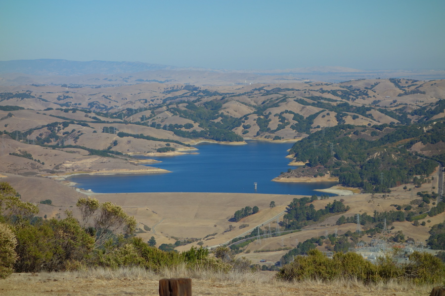 Briones Reservoir from Seaview Trail