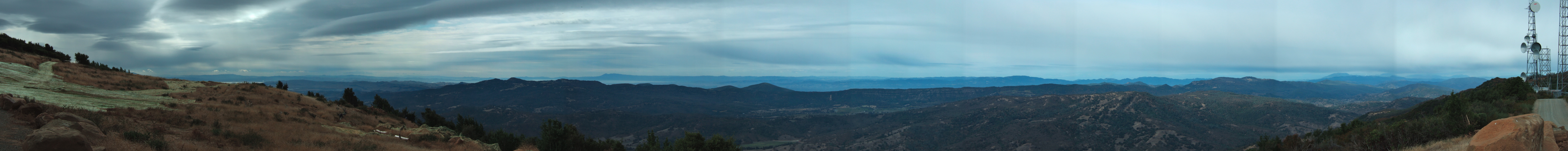 Panorama to the west of Vaca Ridge