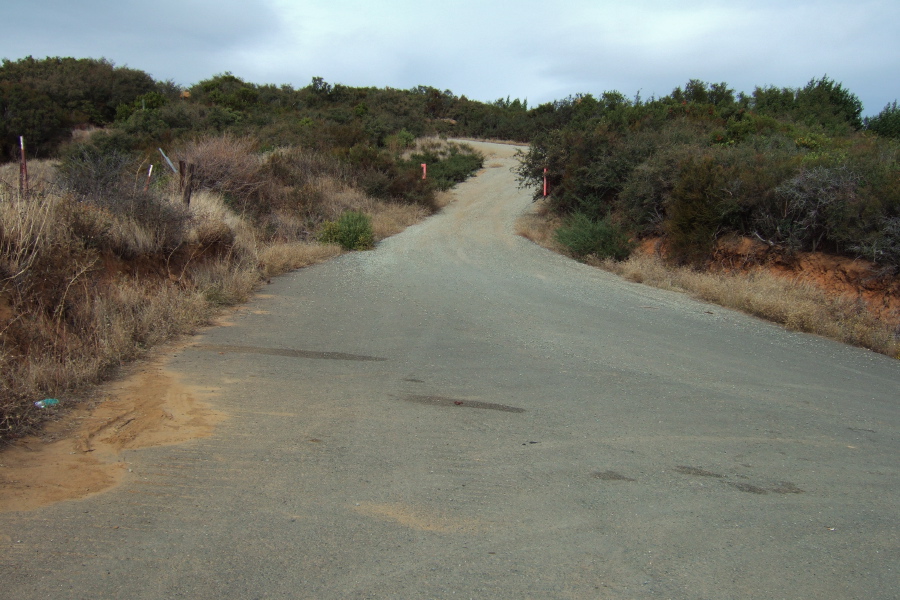 View back up Blue Ridge Rd. from the top of Gates Canyon Rd.