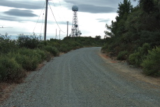 The weather radar dome on Vaca Ridge