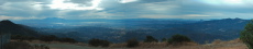 Panorama looking southwest from Mt. Vaca.