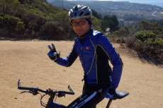 Stephen Fong on his reconnaissance ride
