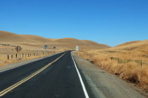 Camino Diablo Road heads east toward Byron.