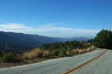 View north along the San Andreas Fault from Bohlman Rd.