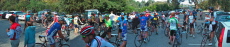 Gathering at the Park 'n' Ride for the Start (2)