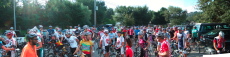 Gathering at the Park 'n' Ride for the Start (3)