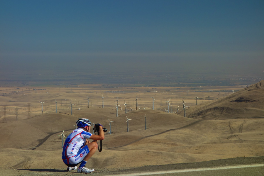 Alexander Komlik takes a photo.