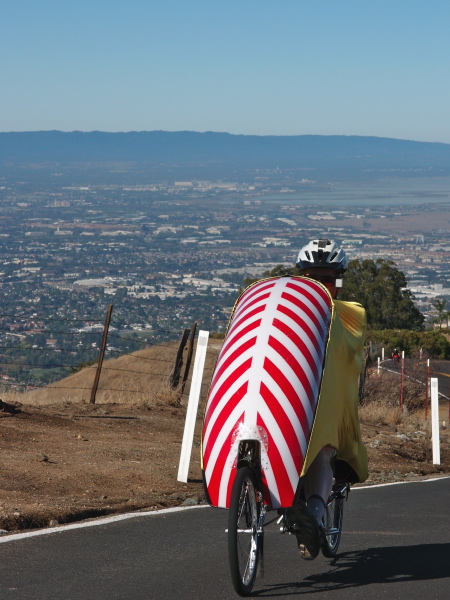 Bill climbing Sierra Rd.