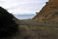 Mt. Umunhum Rd. where it crosses the ridge. (3280ft)